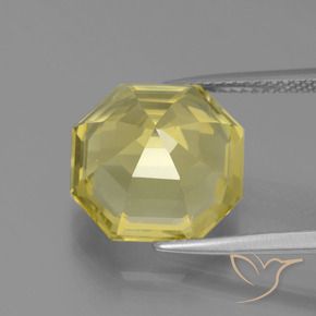 Quarzo Giallo brunastro naturale da 7.77 ct, Ottagonale / Taglio smeraldo, VVS