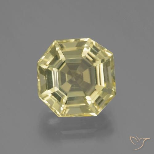 Quarzo Laguna Gialla naturale da 6.27 ct, Ottagonale / Taglio smeraldo, VVS-VS