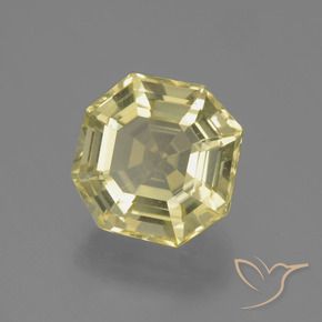 Quarzo Laguna Gialla naturale da 6.27 ct, Ottagonale / Taglio smeraldo, VVS-VS