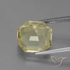 Quarzo Laguna Gialla naturale da 6.27 ct, Ottagonale / Taglio smeraldo, VVS-VS