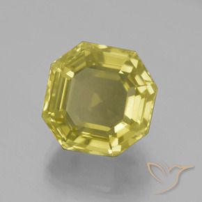 Quarzo Giallo pallido naturale da 8.86 ct, Ottagonale / Taglio smeraldo, VVS