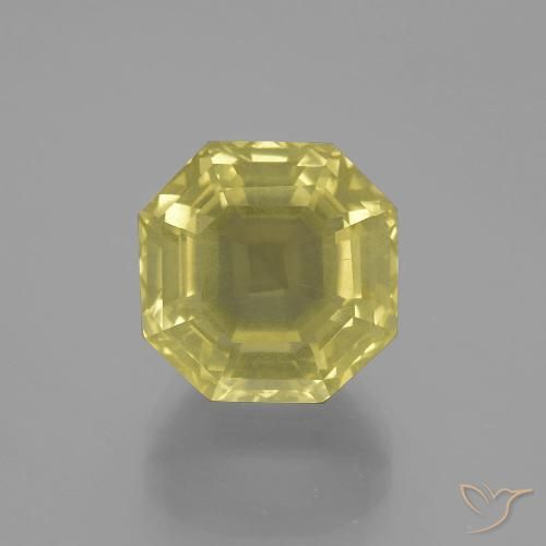 Quarzo Giallo medio naturale da 9.99 ct, Ottagonale / Taglio smeraldo, VS