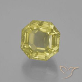 Quarzo Giallo medio naturale da 9.99 ct, Ottagonale / Taglio smeraldo, VS