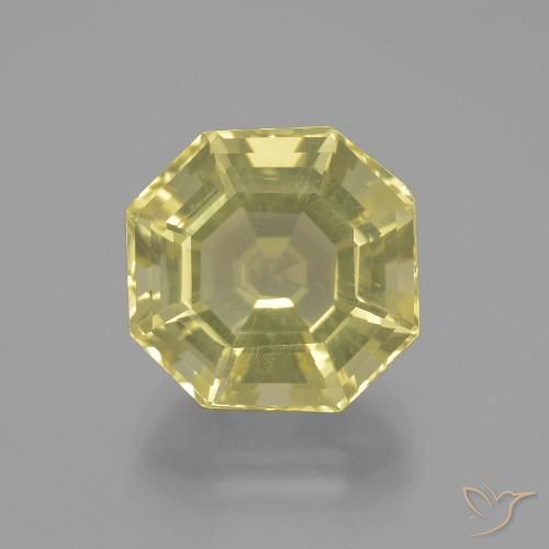 9.55ct Naturale Laguna Gialla Quarzo, Ottagonale / Taglio smeraldo, VVS, Photo A