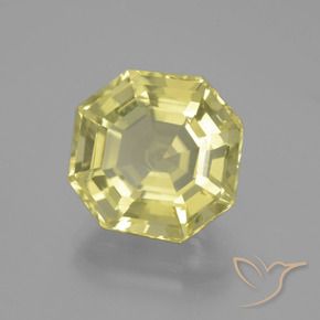 Quarzo Laguna Gialla naturale da 9.55 ct, Ottagonale / Taglio smeraldo, VVS