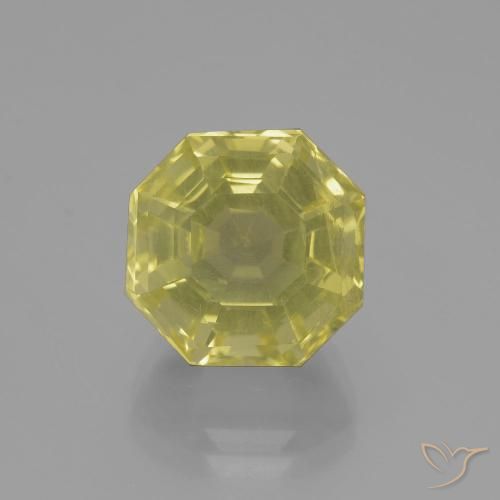 Quarzo Giallo pallido naturale da 9.14 ct, Ottagonale / Taglio smeraldo, VS