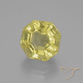 Quarzo Giallo pallido naturale da 9.14 ct, Ottagonale / Taglio smeraldo, VS