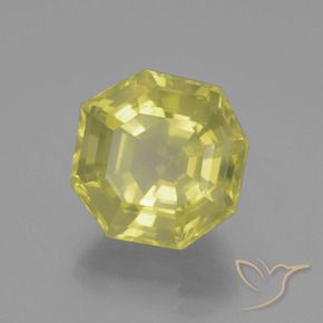 Quarzo Laguna Gialla naturale da 10.36 ct, Ottagonale / Taglio smeraldo, VVS-VS
