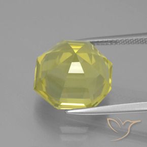 Quarzo Laguna Gialla naturale da 10.36 ct, Ottagonale / Taglio smeraldo, VVS-VS