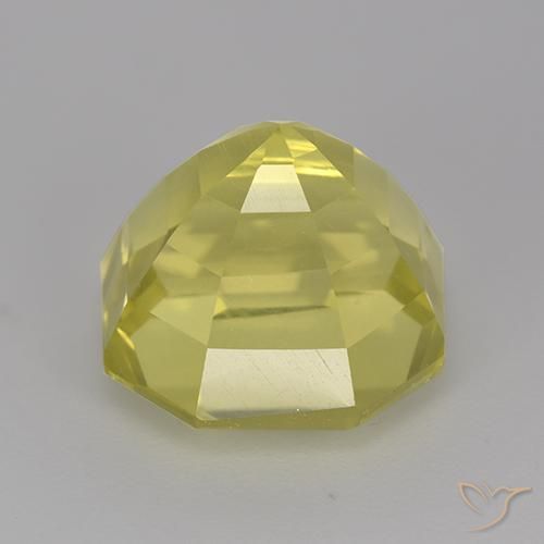Quarzo Giallo pallido naturale da 7.16 ct, Ottagonale / Taglio smeraldo, VVS