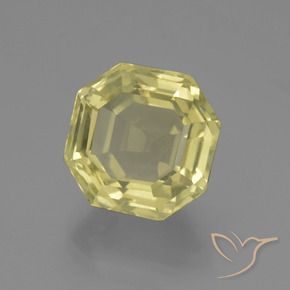 Quarzo Laguna Gialla naturale da 5.57 ct, Ottagonale / Taglio smeraldo, VVS