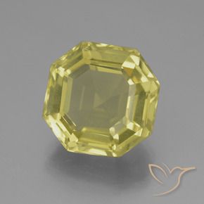 Quarzo Laguna Gialla naturale da 7.70 ct, Ottagonale / Taglio smeraldo, VVS