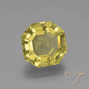 Quarzo Giallo Ananas naturale da 8.05 ct, Ottagonale / Taglio smeraldo, VVS
