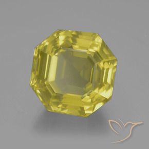 Quarzo Giallo medio naturale da 19.09 ct, Ottagonale / Taglio smeraldo, VVS-VS