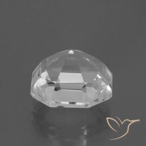 Quarzo naturale bianco da 8,22 ct, taglio smeraldo, VVS