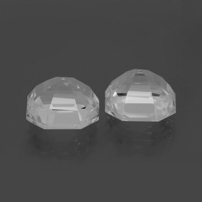 Gemme di Quarzo Bianco naturale da 13.79 ct, Taglio smeraldo, VVS