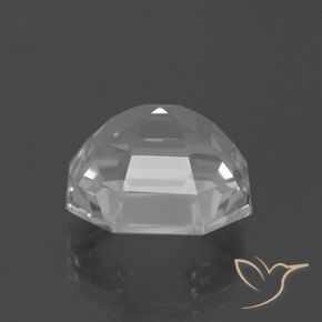 Quarzo naturale bianco da 10,48 ct, taglio smeraldo, VVS-VS
