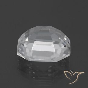 Quarzo Bianco trasparente naturale da 11.03 ct, Ottagonale / Taglio smeraldo, VVS-VS