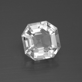 Quarzo Bianco naturale da 3.41 ct, Taglio smeraldo, VVS