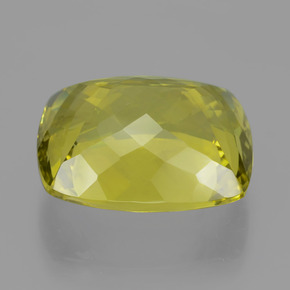 Quarzo naturale giallo da 22,46 ct, taglio a cuscino, VVS