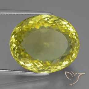 Quarzo Giallo medio naturale da 30.47 ct, Ovale, VVS