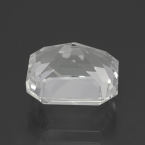 Quarzo naturale bianco da 5,25 ct, taglio smeraldo, VS
