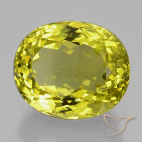 Quarzo Giallo medio naturale da 37.71 ct, Ovale, VVS