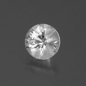Quarzo Bianco naturale da 1.35 ct, Taglio rotondo, VVS-VS