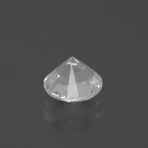 Quarzo Bianco naturale da 1.35 ct, Taglio rotondo, VVS-VS