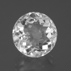 Quarzo Bianco naturale da 7.95 ct, Taglio rotondo, VVS-VS