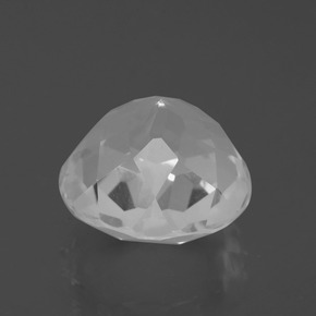 Quarzo Bianco naturale da 7.95 ct, Taglio rotondo, VVS-VS