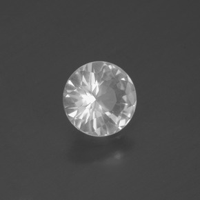 Quarzo Bianco naturale da 0.78 ct, Taglio rotondo, VS