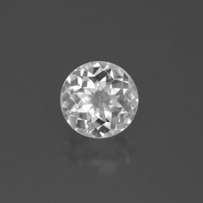 Quarzo naturale bianco da 1,84 ct, taglio rotondo, VS