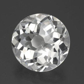 Quarzo Bianco naturale da 13.64 ct, Taglio rotondo, VVS