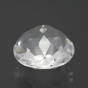 Quarzo Bianco naturale da 13.64 ct, Taglio rotondo, VVS
