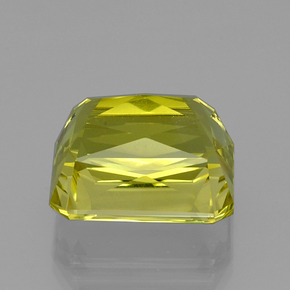 Quarzo naturale giallo da 20,62 ct, taglio smeraldo, VVS