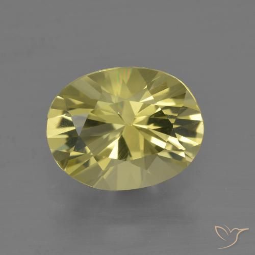 2.73ct Naturale Giallo morbido Quarzo, Ovale, VVS-VS