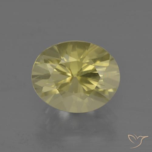3.50ct Naturale Laguna Gialla Quarzo, Ovale, VVS
