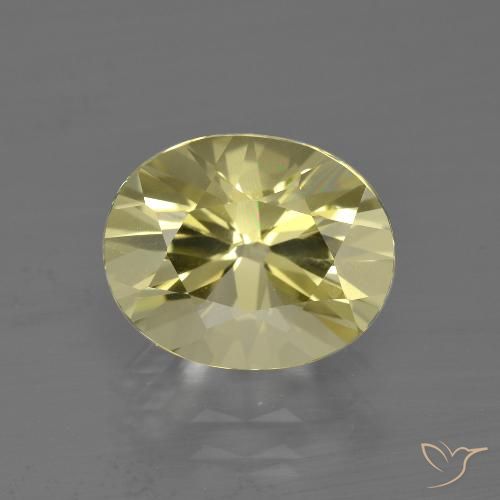 3.08ct Naturale Giallo medio-chiaro Quarzo, Ovale, VVS