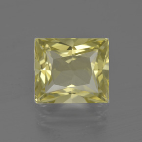 Quarzo Giallo limone naturale da 3.79 ct, Taglio a baguette, VVS
