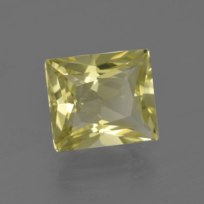 Quarzo Giallo limone naturale da 3.79 ct, Taglio a baguette, VVS