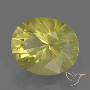 Quarzo Giallo medio naturale da 10.74 ct, Ovale, VVS-VS