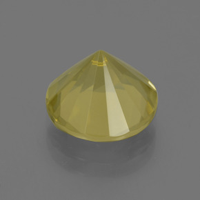 Quarzo naturale giallo da 4,77 ct, taglio rotondo, VS
