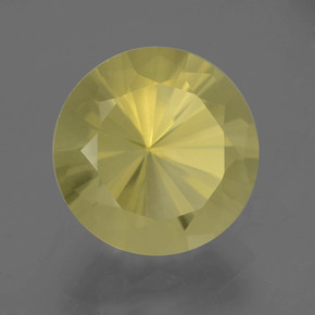 Quarzo naturale giallo da 8,10 ct, taglio rotondo, VVS-VS