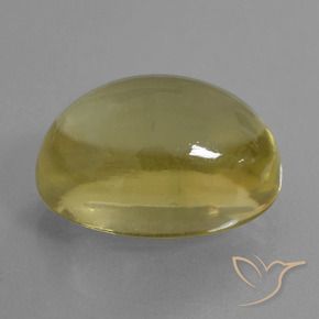 Quarzo Giallo dorato chiaro naturale da 23.91 ct, Ovale, Trasparente