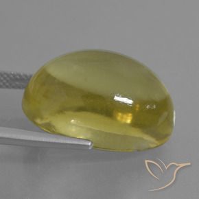 Quarzo Giallo dorato chiaro naturale da 23.91 ct, Ovale, Trasparente