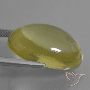 Quarzo Giallo dorato chiaro naturale da 27.02 ct, Ovale, Trasparente