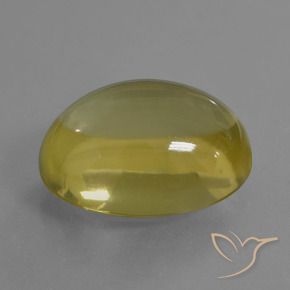 Quarzo Giallo chiaro naturale da 26.79 ct, Ovale, Trasparente