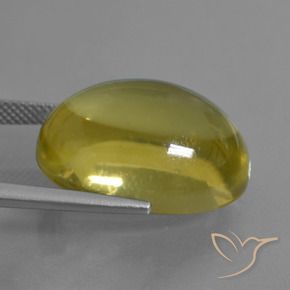 Quarzo Giallo chiaro naturale da 26.79 ct, Ovale, Trasparente