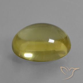 Quarzo Giallo dorato chiaro naturale da 35.71 ct, Ovale, Trasparente
